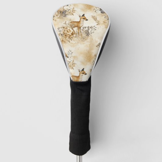 Bos Herten Dierenpatroon Golfheadcover (Voorkant)