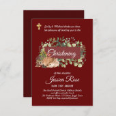 Bos herten doop uitnodigt doopsel (Voorkant / Achterkant)