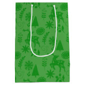 Bos Herten Folk Art Groene Cadeautas (Achterkant)