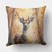 Bos Herten Herfst – Natuur geïnspireerde Herfst De Kussen (Achterkant)