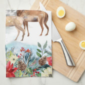Bos Herten Kerstmis Theedoek (Quarter Fold)