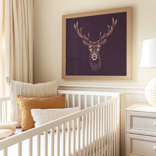 Bos Herten Kwekerij Muur Kunst Poster Print