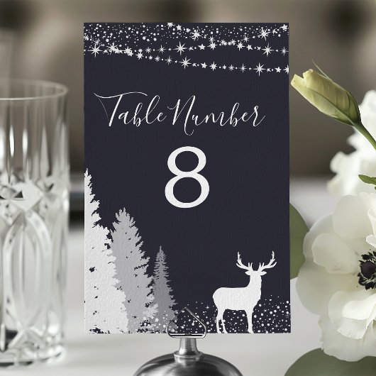 Bos Herten Marineblauw Kaart