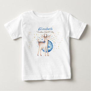 Bos Herten Twinkelende Sterren Baby NAAM Cadeau Bl