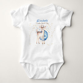 Bos Herten Twinkelende Sterren Baby NAAM Cadeau Bl Romper