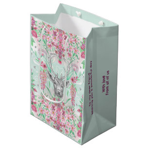 Bos herten wilde konijnen en bijen medium cadeauzakje