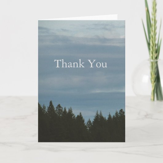 bos horizonkaart bedankkaart (Voorkant)