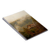 Bos houten huis: rustige scène notitieboek (Rechterzijde)