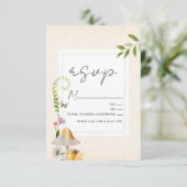 Bos Houtig Bloemig Paddenstoel Trouw RSVP (Staand voorkant)