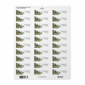 Bos-hut retouradreslabels | Gepersonaliseerd Etiket (Full Sheet)