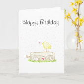 Bos I houdt van u krabbel Kaart (Gele Bloem)