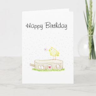 Bos I houdt van u krabbel Kaart