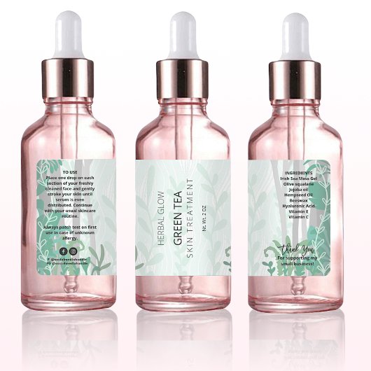 Bos Illustratie Druppelfles Labels