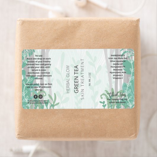 Bos Illustratie Druppelfles Labels