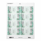 Bos Illustratie Druppelfles Labels (Full Sheet)