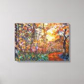 Bos in de herfst canvas afdruk (Voorkant)