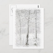 bos in de winter briefkaart (Voorkant / Achterkant)