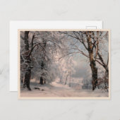 bos in de winter briefkaart (Voorkant / Achterkant)