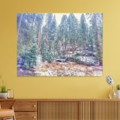 Bos in de winter canvas afdruk (Insitu (Woonkamer))