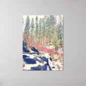 Bos in de winter canvas afdruk (Voorkant)