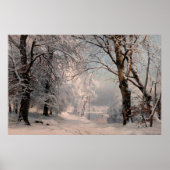 bos in de winter poster (Voorkant)