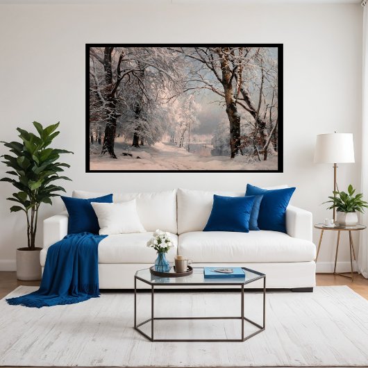 bos in de winter poster