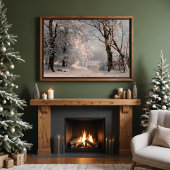 bos in de winter poster