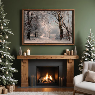 bos in de winter poster