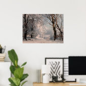 Bos in de winter poster (Thuiskantoor)