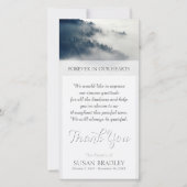 Bos in de winter Sympathie Dank u Fotokaart Bedankkaart (Voorkant)