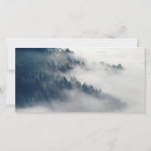 Bos in de winter Sympathie Dank u Fotokaart Bedankkaart (Achterkant)