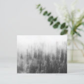 bos in mist briefkaart (Staand voorkant)