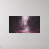 Bos in Mist Fantasy Landschap Canvas Afdruk (Voorkant)