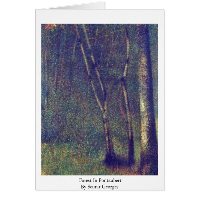 bos in Pontaubert door Seurat Georges (Voorkant)