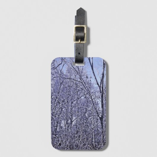 Bos in Twilight Bagagelabel (Voorkant (verticaal))