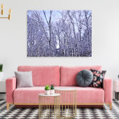 Bos in Twilight Canvas Afdruk (Insitu (Woonkamer))