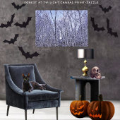 Bos in Twilight Canvas Afdruk