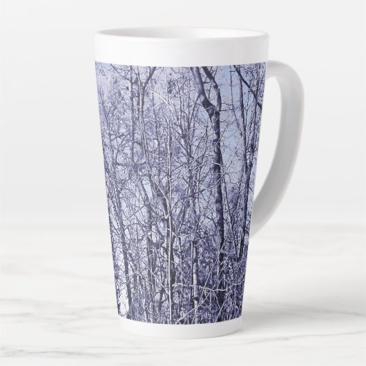 Bos in Twilight Latte Mok (Rechterhoek)