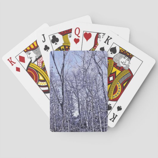 Bos in Twilight Pokerkaarten (Achterkant)