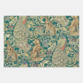 "Bos" Inpakpapier Plat Vel Set van 3 Morris (Voorkant 3)