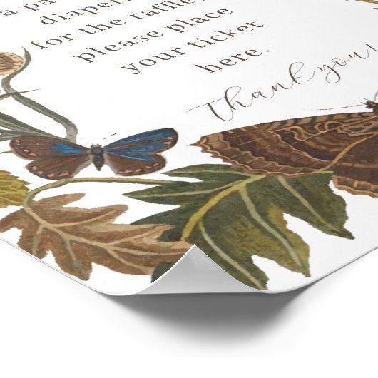  BOS Insecten Baby shower Luier Raffle Poster (Hoek)