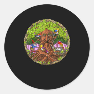 Bos kabouters Cottagecore Goblincore Fairycore Ronde Sticker
