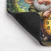 Bos kabouters met oude klok muismat (Hoek)