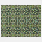 Bos Kaleidoscoop Fleece Deken (Voorkant (Horizontaal))