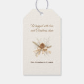 Bos Kerstboom Cadeaulabel (Achterkant)