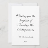 Bos Kerstboom Illustratie Kerstkaart (Achterkant)