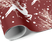 Bos kerstherten - rood cadeaupapier (Rol Hoek)