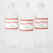 Bos Kerstmis Water Fles Label Waterfles Etiket (Flessen)