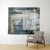 Bos Kerstring Lichtjes Bloem Bruiloftsfoto Achterg Wandkleed (In Situ (horizontaal))