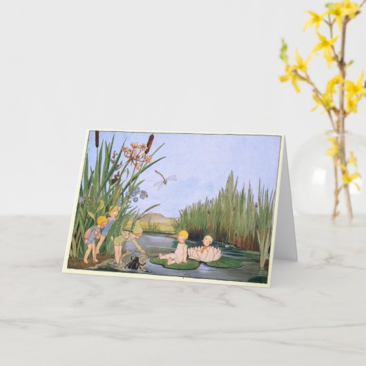  Bos Kinderen Freddie Langeler Groeten Kaart (Gele Bloem)